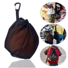 Lightweight Drawstring Backpack Small Hang Bags Portable Football Basketball Mes