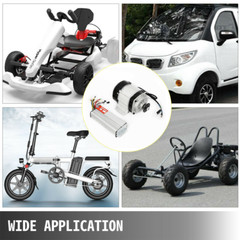 750W 48V Electric GoKart Tricycle Cart Brushless Motor Gear Reduction w/Control
