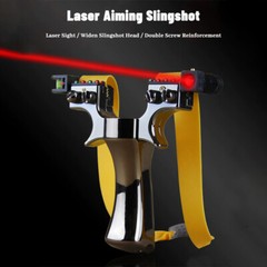 US 2-4 Pcs Professional Catapult Laser Slingshot Hunting Rubber Aim Point Target