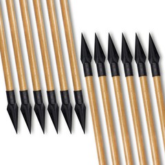 Handmade Tradition Hunting 33″ Wooden Arrow LongBow Spine 300 With Medieval Tip