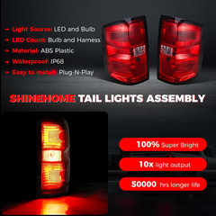 Tail Light Assembly Compatible with 204 205 206-209 Chevy Silverado 500 2500HD 3