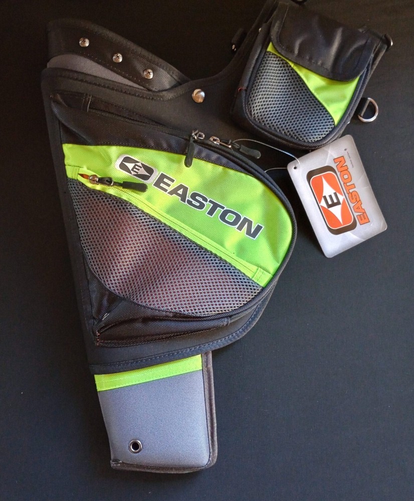 Easton Deluxe Hip Quiver Green Black LH Archery