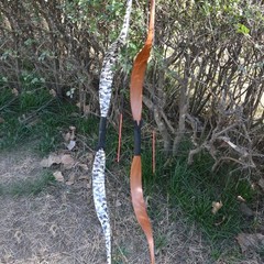 Traditional Recurve Bow and Arrow Set Longbow Handmade Mongolian Horse Bow Ta…