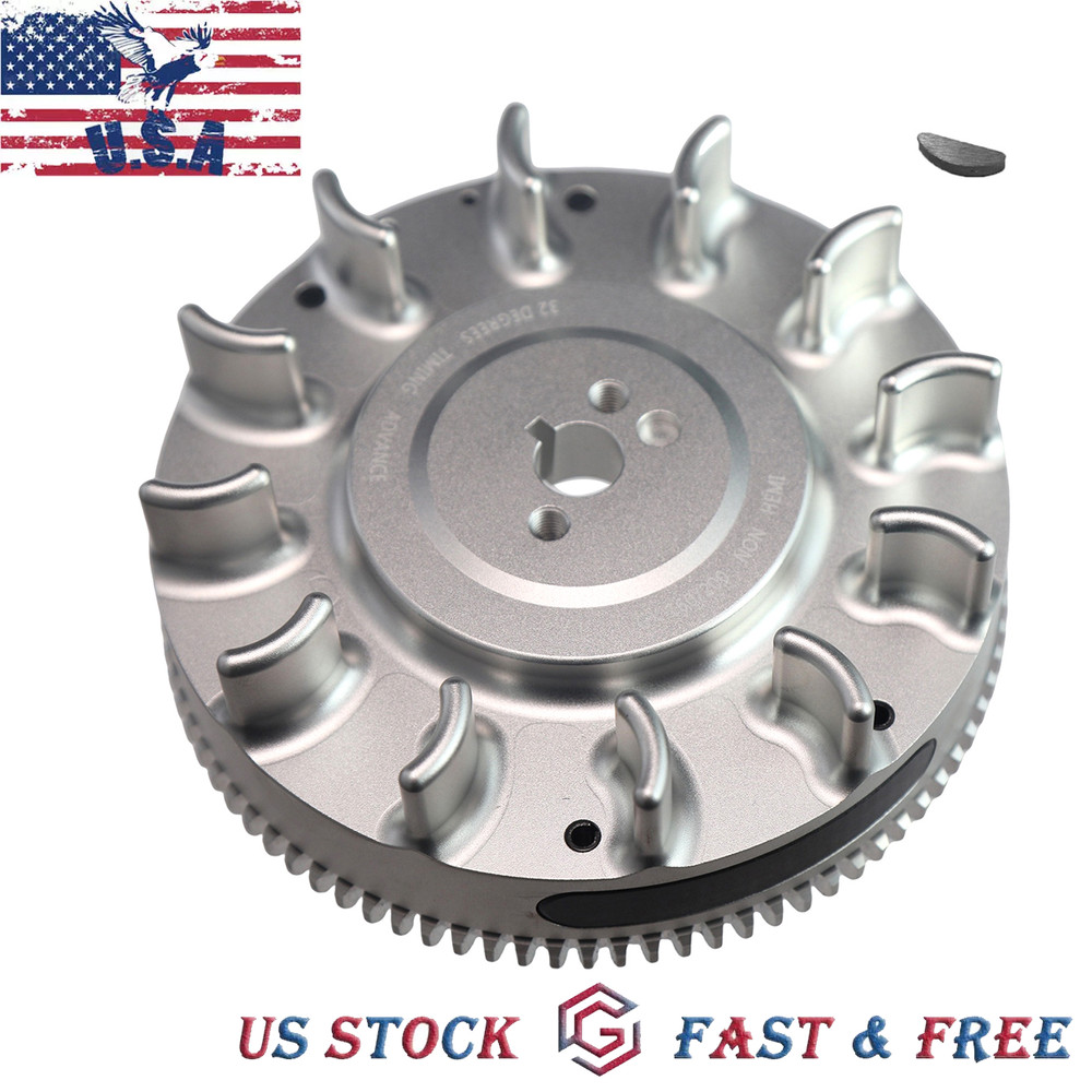 Silver Electric Start Billet Flywheel For Honda GX 200/160 196cc Clone Tillotson