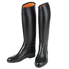 ER Ovation Derby Cottage Mens Lined Rubber Riding Boot Regular Black