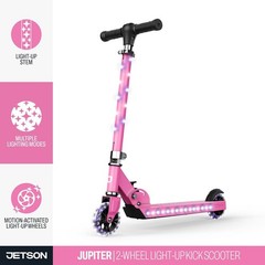 Fun & Portable Light-Up Kids Kick Scooter with Adjustable Handlebar, Ages 5+