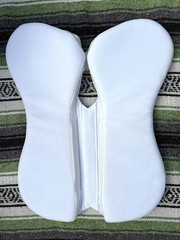 Total Saddle Fit – English – SQUISH PAD – Jump – Medium (17.5-18″) – White