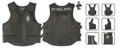 EPT Premium Leather Bull Riding Vest – Black Leather EPT Brand – Adult Sizes: Sm