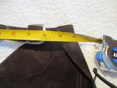Adult Brown Barnstable Riding Chaps Suede Leather Zip-Up Medium Long M/L