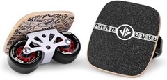 Freeskates,Skates with Split Skateboard Design, Aluminum Universal, Black