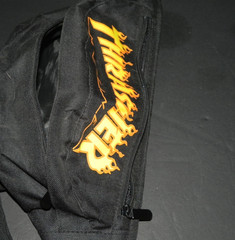 t16 Thrasher Magazine Fanny Pack Bum Bag Classic Logo Flames Black Orange