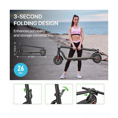 Megawheels S10 Electric Scooter for Adult Teens 25KM/H Speed Kick E-Scooter US