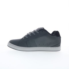 DC Net DC01774025-GYBKOG Mens Gray Nubuck Skate Inspired Sneakers Shoes