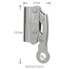 YERGOFE Climb Self Locking Rope Grab – Alloy Steel, Standard, Iron Round