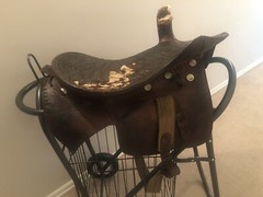 Western Sidesaddle for decoration or refurbishing. $350.00. Buyer Pays Shipping