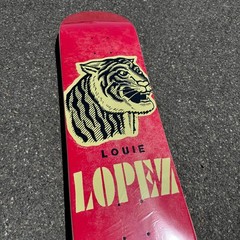 2016 Flip Louie Lopez Tiger Vintage Red 8.25” Skateboard Deck