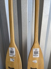 Vintage NAVAJO BRAND Wood Canoe Paddles Set Of 2, Adult Size 53” Long