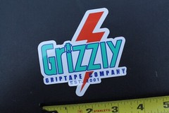 Grizzly Skateboard Grip Tape Gatorade Parody Z65A Vintage Skateboarding STICKER