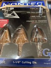 G5 Montec 2 Pack Broadheads 100% steel 100 Grain 1- 125grain