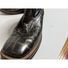 Ferrini Women’s Caiman Croc Print Western Square Toe 610939 7 1/2 B