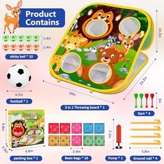 Bean Bag Toss Game Toy Outdoor Toss Game, Family Party Party Supplies Animal
