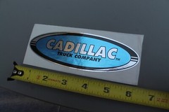 Cadillac Skateboard Truck Co Blue Silver 90’s Z85A Vintage Skateboarding STICKER
