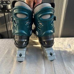 Variflex Astro Inline Skates Youth Size 3 Vtg 90s Black Green Good Cond 64mm