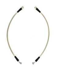 Universal Braided Stainless Brake Hoses Long with 10mm Banjo Hole 18 Inches