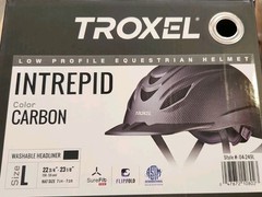 Troxel Intrepid Horse Riding Helmet Low-Profile Adjustable Large 22-3/4″-23-1/8″