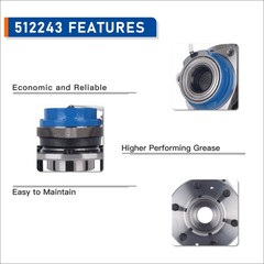 PAROD Pair 512243 Rear Wheel Bearing Hub Assembly Fit for 2004-2007 Cadillac …