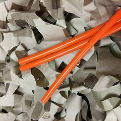 NEW Paintball Marker Gun Macroline Macro Line Air Hose – 1 Foot (3 Pack) Orange