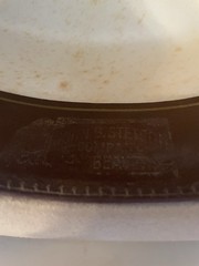 4X Stetson Cowboy Beige-Tan Feather Hatband Size 6 3/4