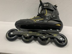 AERIO ELITE Q-60 Roller Derby Speed Inline Skates – Black & Gold Men’s Size 10