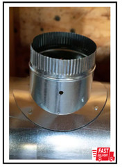 Saddle Take-Off Air-Tite Galvanized Steel 6 in. Universal HVAC Parts Ducting