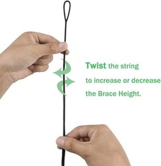 Archery Strings 53/54/57/58 inch Bowstring 12 Strands Recurve Bow Hunting Tool