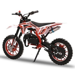 NEW 49cc 2-Stroke Kids Dirt Bike – Gas-Powered Off-Road Mini Motorcycle (Red)