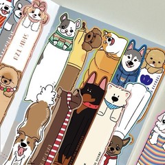 12Pcs Random Cute Dog World Pet Animal Cartoon Reading Bookmarks Book Lover