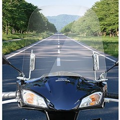 Universal Motorcycle Windshields 16.5″x17.2″ Windscreen Wind Splitter Wind