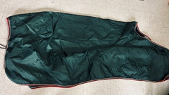 Cameo Rain Sheet 78″ Green /Multi color Trim *VGC Horse Donegal