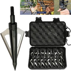 16Pcs Archery Broadheads 3Blade 100Grain Hunting Crossbow Compound Bow Arrow Tip
