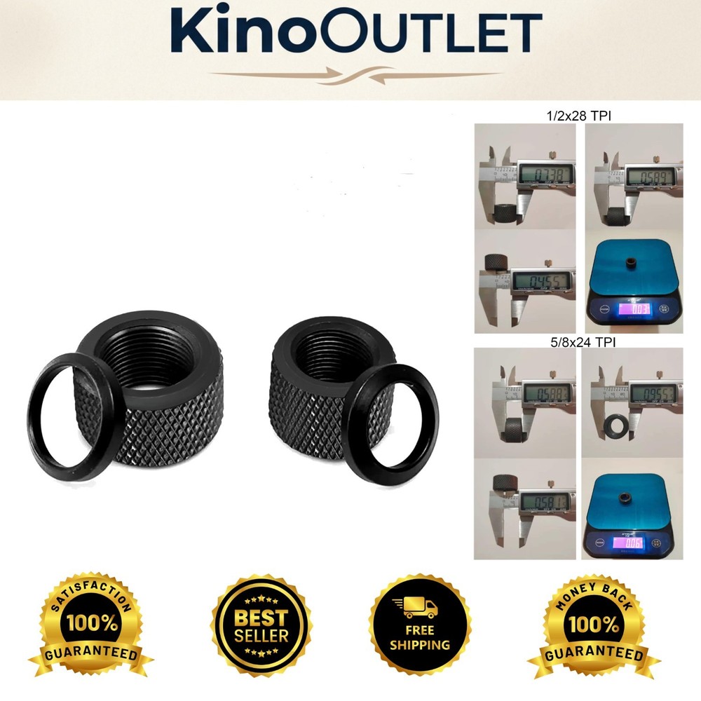 All Steel Thread Protectors for 1/2×28 & 5/8×24 TPI – Reliable and Long-lasting