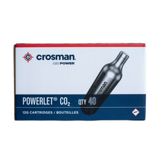 Crosman CO2 Cartridges 40 Cartridge Tank BB Pellet Airsoft Gun Gas12 Gram Bullet