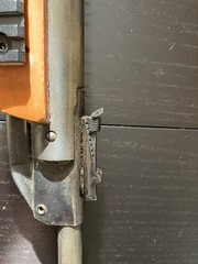 Chinese B2 pellet rifle. Break-barrel single shot. Missing front barrel sight.