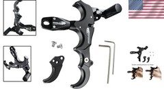 Lightweight Archery Thumb Release Aid – 3 or 4 Finger Option for Optimal Control
