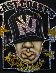 NEW YORK STICKER PRISM «EAST COAST FINEST» 2 7/8 X 3 1/4″ OLD SCHOOL REFLECTING