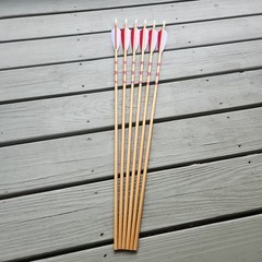Half Dz 11/32 Cedar Arrows 31″ RW Fletch 5″ 30-40# With 125gn Field Points