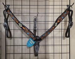 BRAND NEW Weaver Turquoise Cross Collection Navajo Arrow Contoured Breast Collar