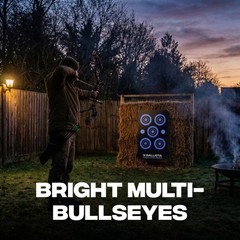 BALLISTA Reusable Self-Healing Rubber Archery Target Bright Bullseyes 13.8×23.6″
