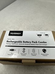 Tenergy 9.6V 1600mAh Butterfly NiMH Airsoft Battery Pack+8.4V-9.6V Smart Charger