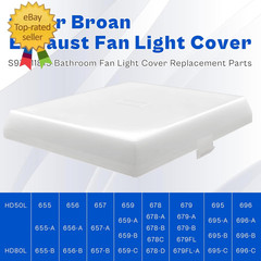 S97011813 Light Lens Fit for Broan,Bathroom Light Cover Replacement Part Fit for